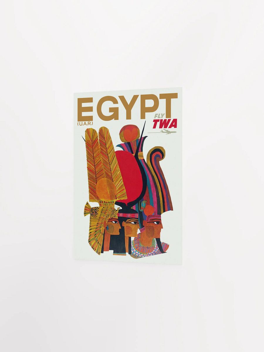 Egypt, TWA 1960 — retro vintage travel poster, retro travel art, retro travel wall art product image (8)