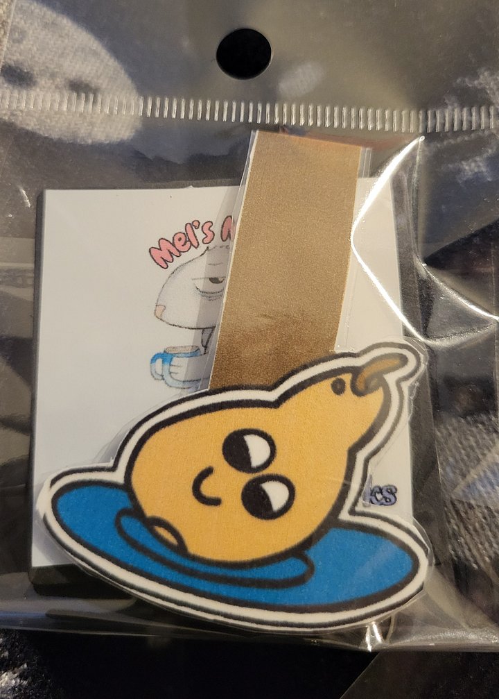 Cute Cartoon Bosc Pear Character Magnetic Laminated Bookmark for Foodies product image (1)