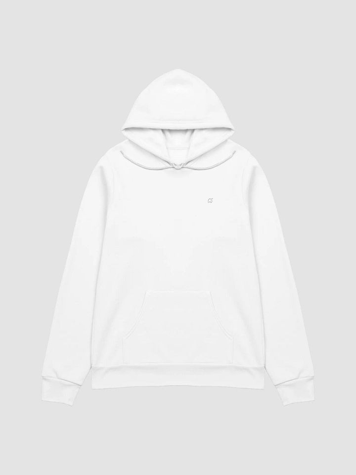 CS White On White Hoodie product image (1)