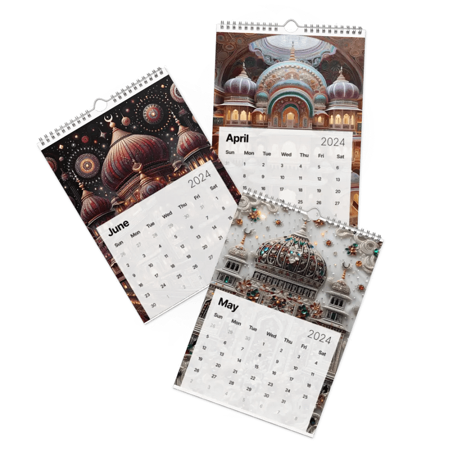 Indian themed calendar product image (2)