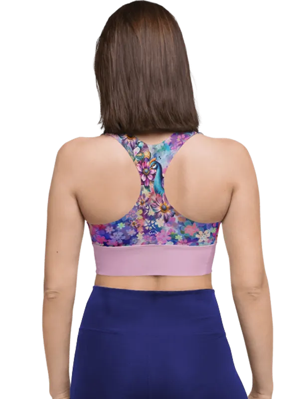Relax in flowers Recycled Longline Sports Bra product image (4)