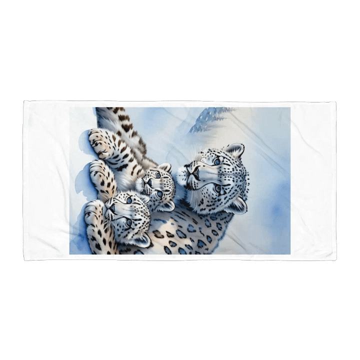 Arctic Leopard Love Sublimated Towel product image (1)
