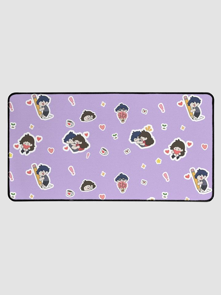 PURPLE sticker design Desk Mat 15.5" x 31.5" product image (1)