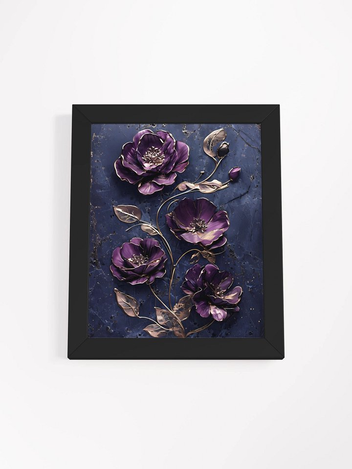 Metallic Floral Elegance Framed Poster product image (2)
