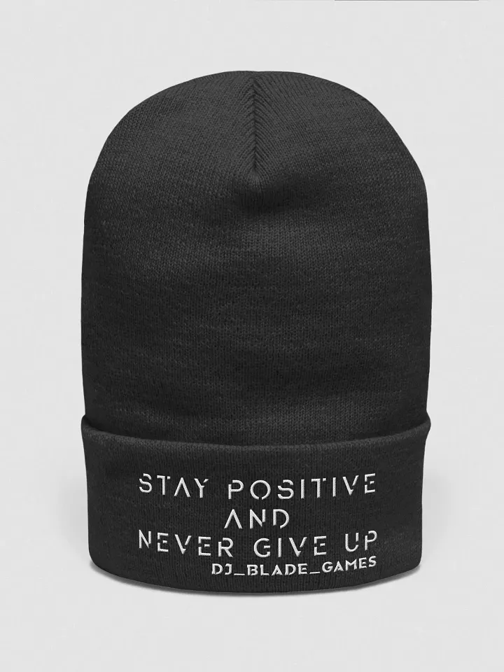 Blade Army Beanie stay positive and never give up product image (4)