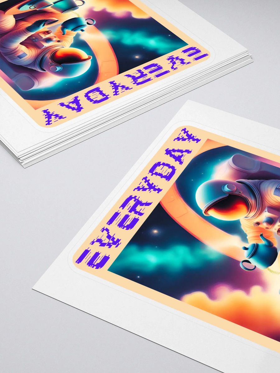 Everyday Astronaut drinking tea Stickers product image (12)
