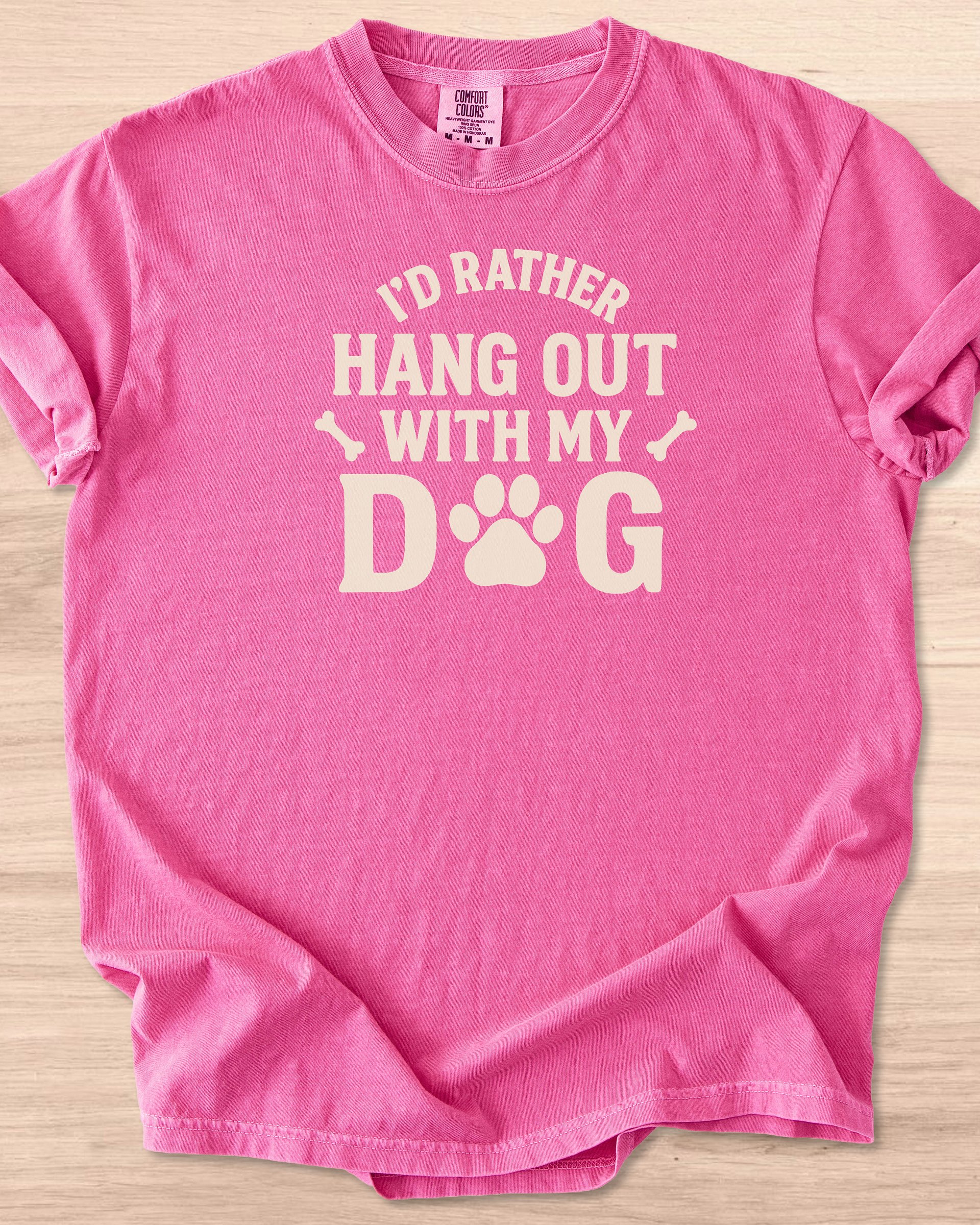 I'd Rather Hang Out With My Dog Tee product image (27)