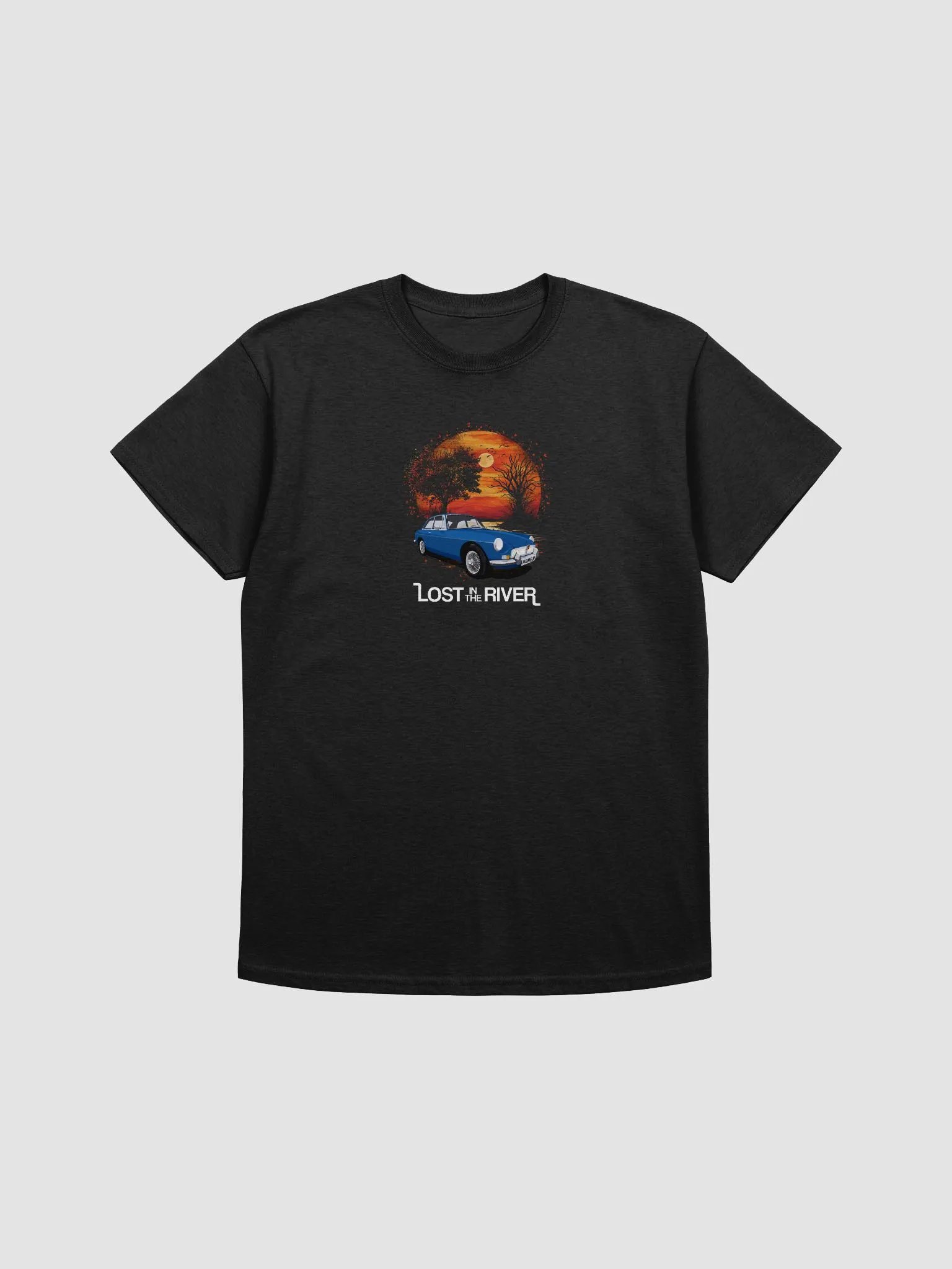 'Lost in the River' Homer MGB GT T-Shirt product image (2)