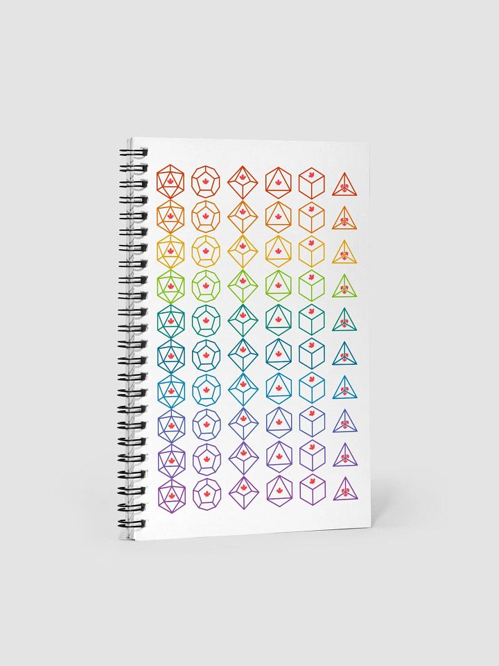 Dice Set Notebook (Rainbow) product image (1)