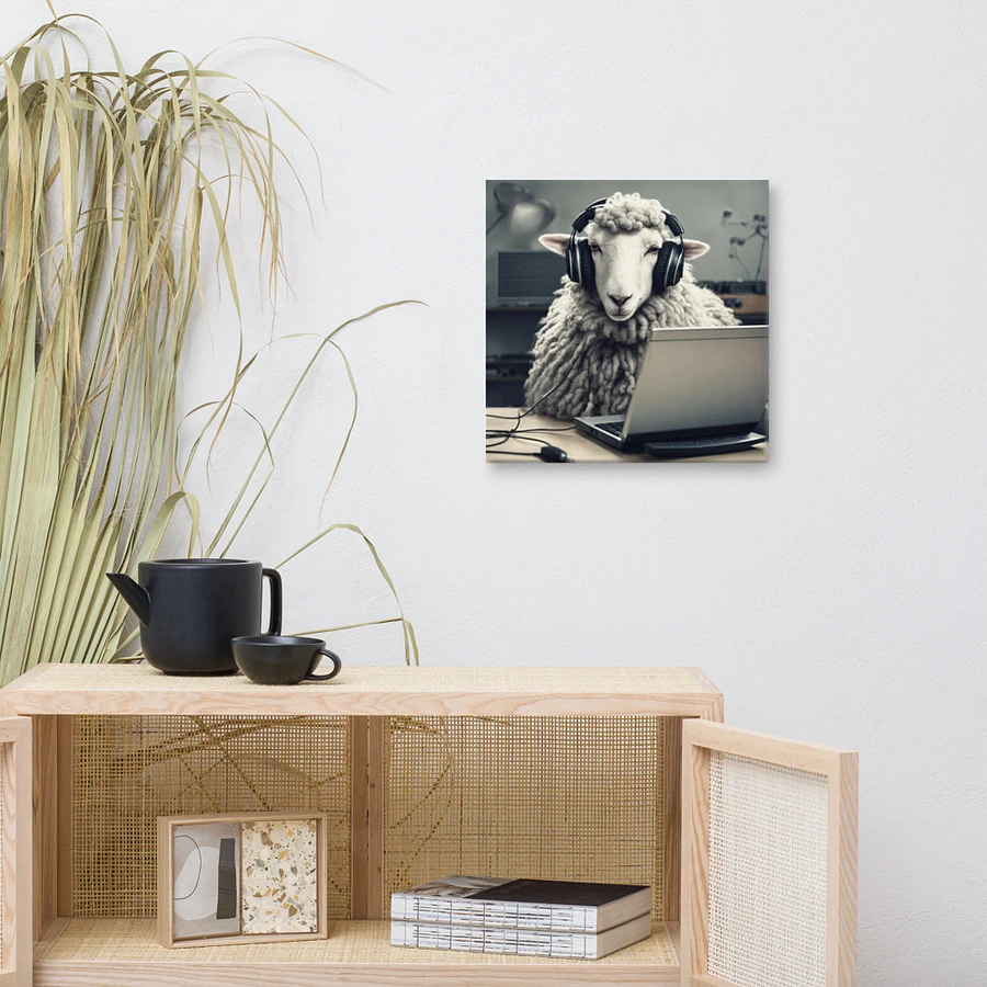 Sheep With Headphones And Laptop Wall Art product image (10)
