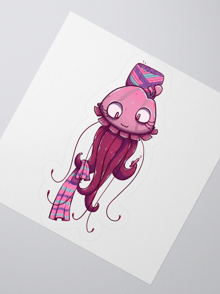 Crafty Crochet Jellyfish Sticker! product image (6)