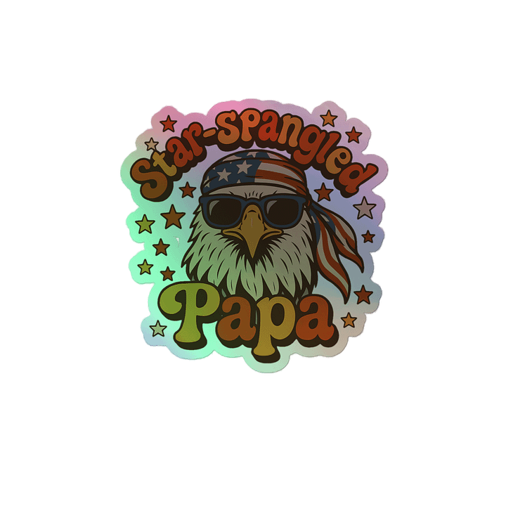 Star-Spangled Papa Eagle Sticker Set product image (2)