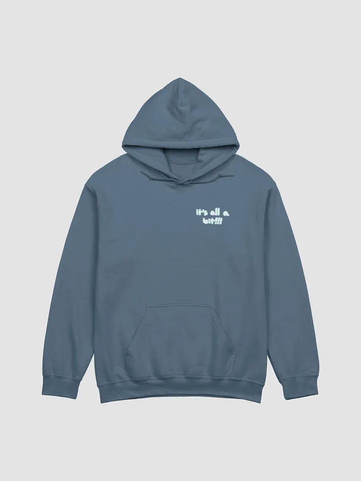 “It’s all a bit!!!” (sm. lined design, #A8D7D8) classic hoodie product image (32)