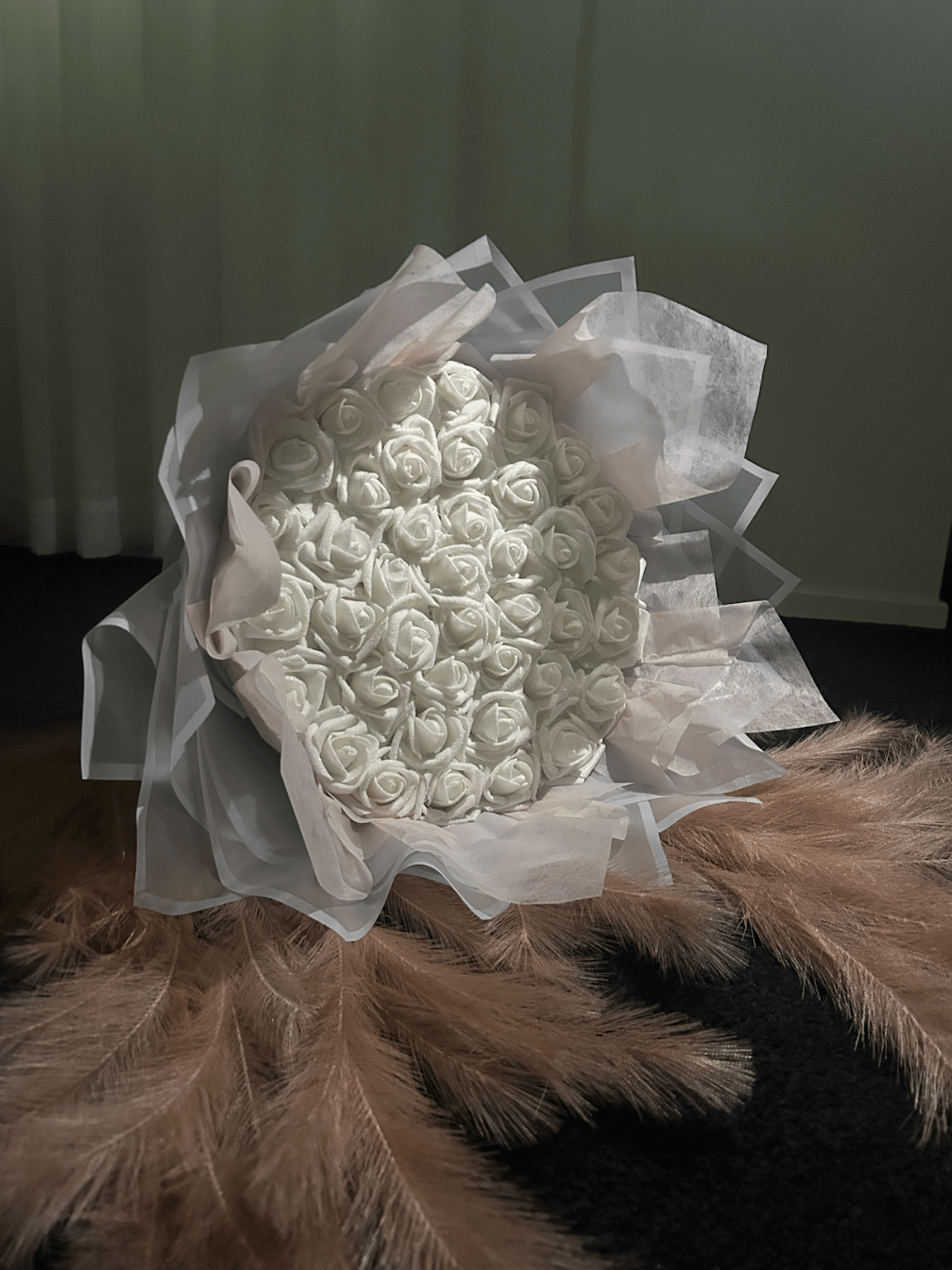 White Glitter Bouquet product image (2)