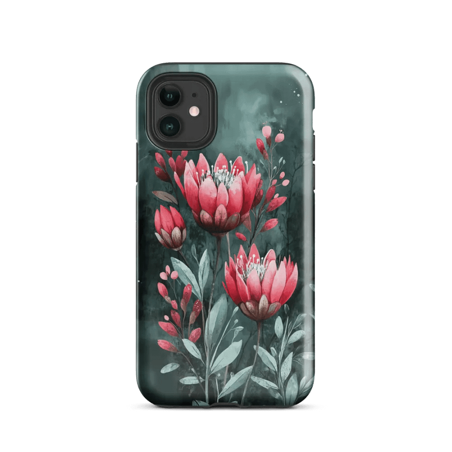 Red Flower Botanical - Tough Phone Case product image (2)
