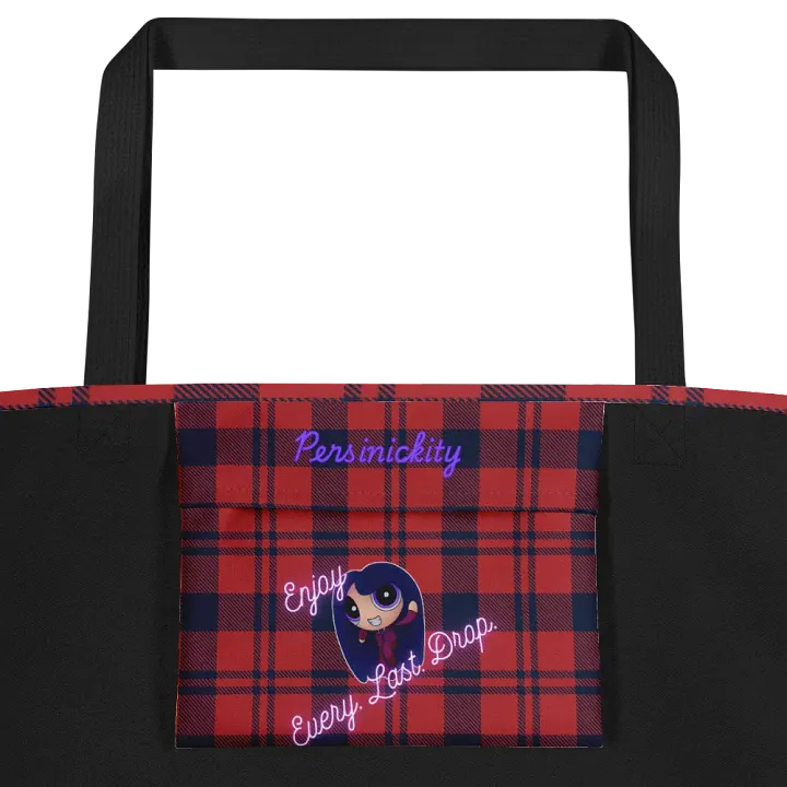 Pizza Love Tote Bag - Red Plaid product image (2)