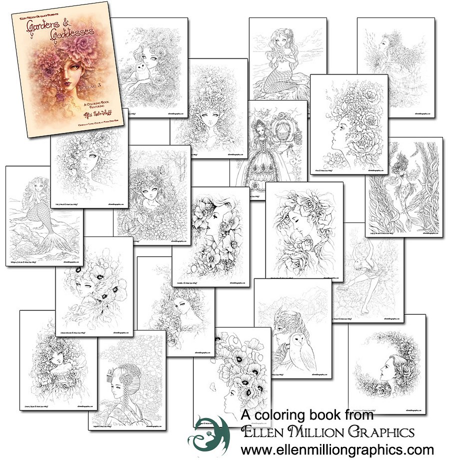 Gardens and Goddesses - Coloring Books by Mitzi Sato-Wiuff product image (2)