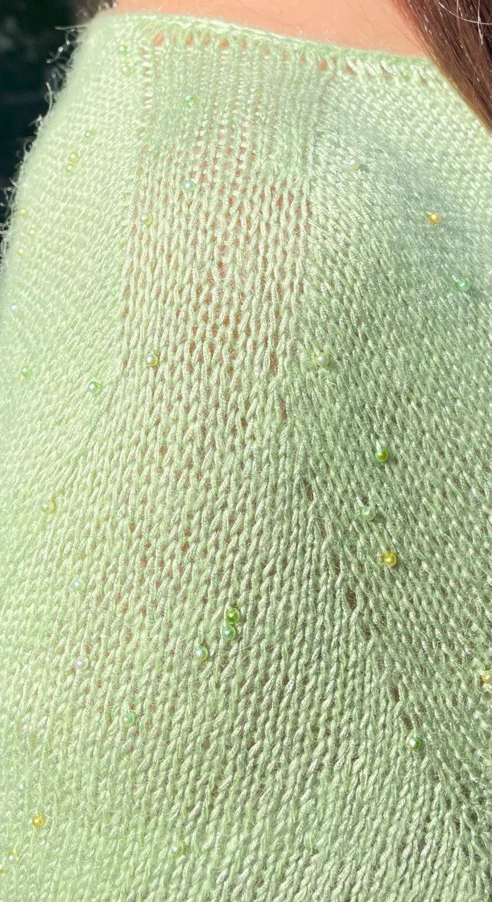 Мастер-класс Джемпер с бусинами product image (9)