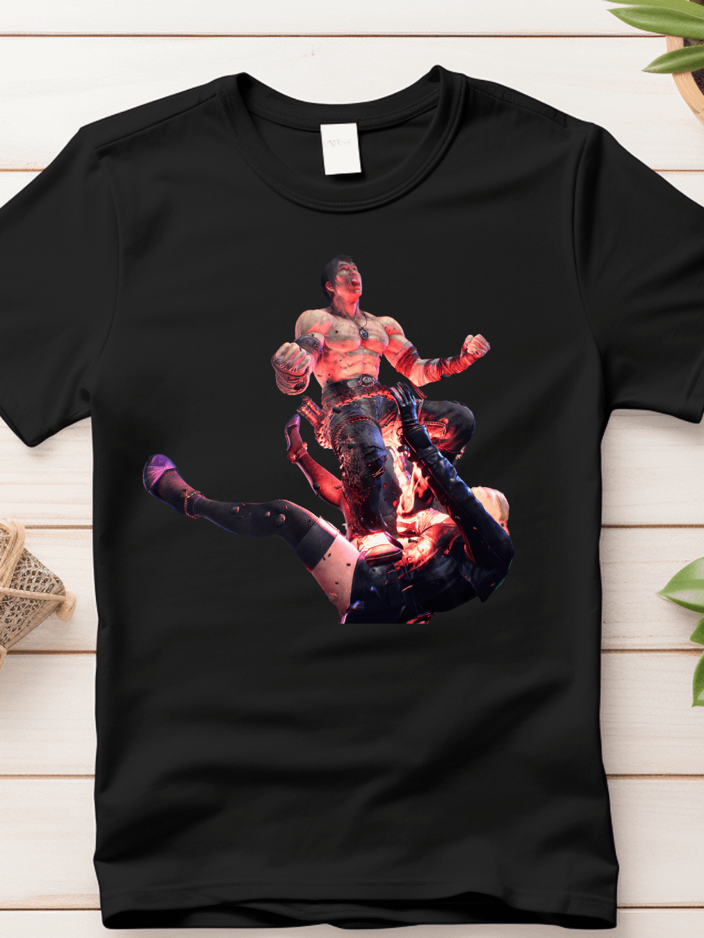 Law V-neck T-shirt (B/W) product image (2)