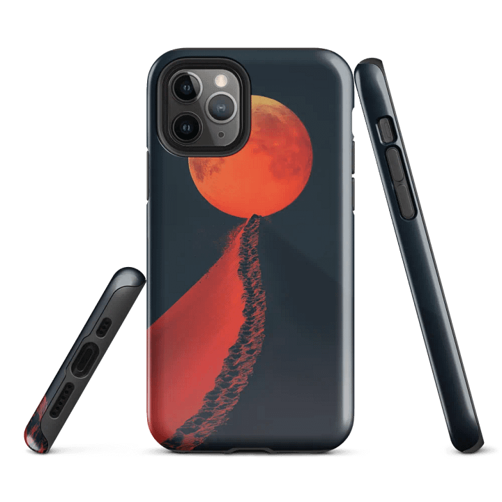 Desert Dunes Red Moon - Tough Phone Case product image (1)