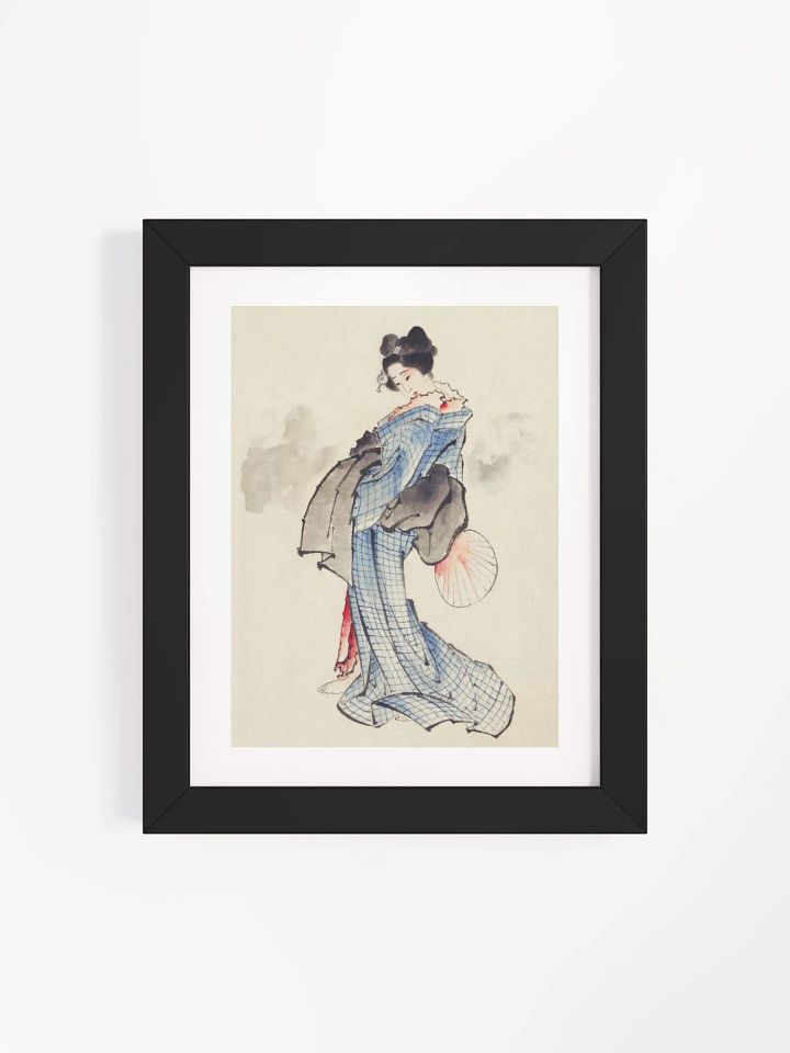 Illustration of a Japanese woman in kimono - Katsushika Hokusai product image (1)