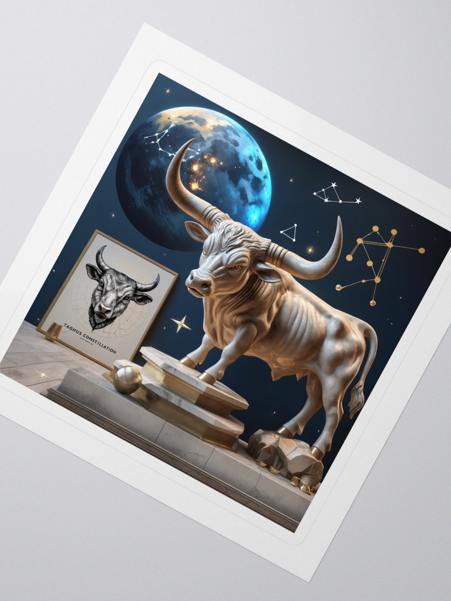 Taurus Constellation Bull Kiss Cut Stickers product image (2)