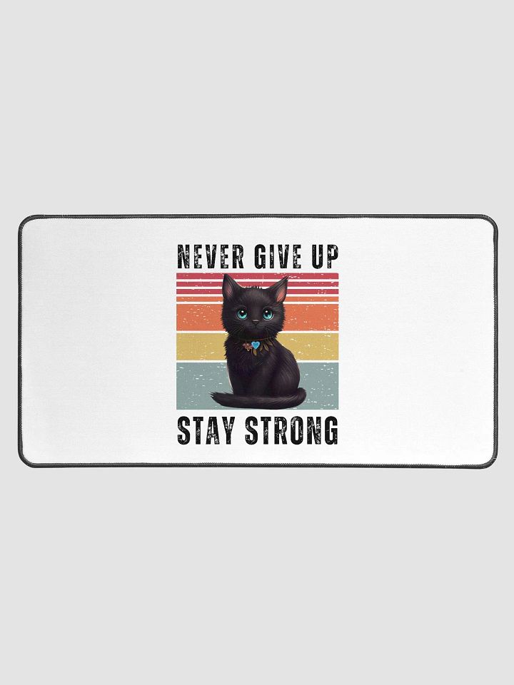 Whimsical Cat Heart Desk Mat product image (1)
