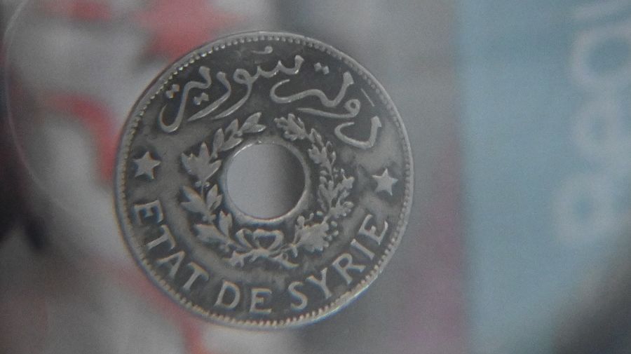 مجموعة مميزة _ اول عملتان معدنيتان صدرتا في تاريخ دولة سوريا 1921 product image (6)