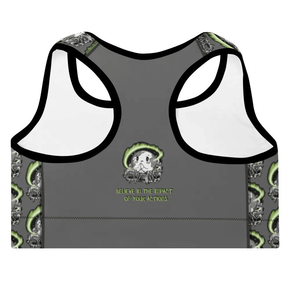 Save Me: A Plea from Planet Earth All-Over Print Padded Zambezi Sports Bra 🌍 product image (9)