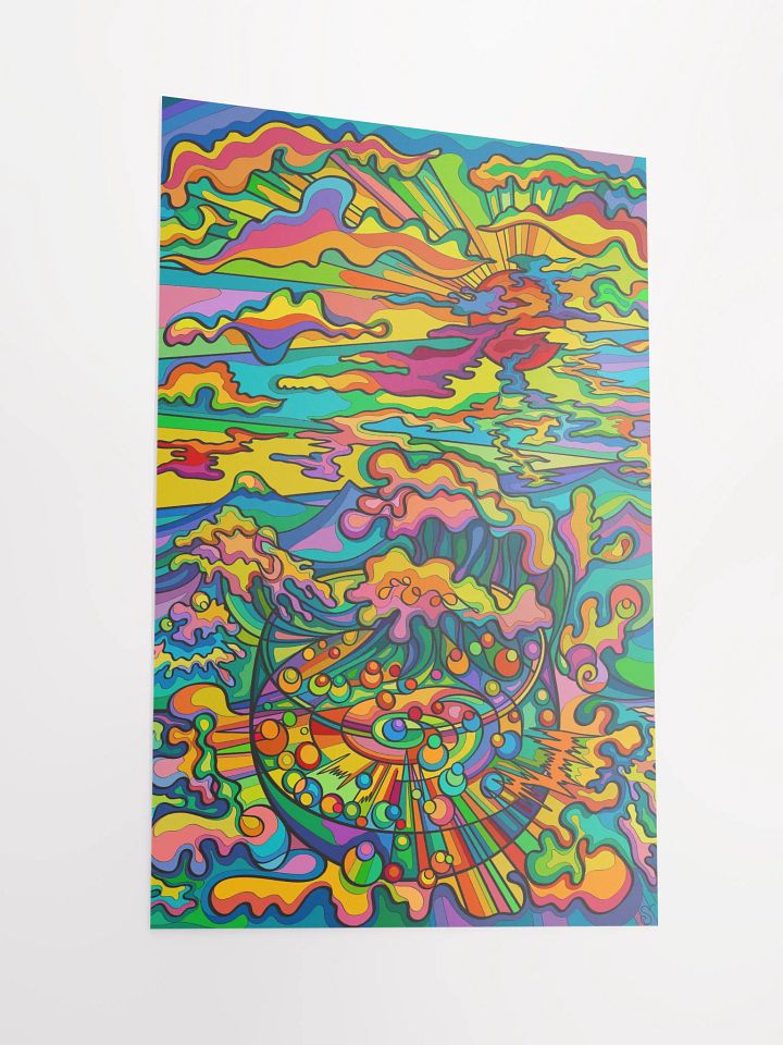 Vibrant Matte Poster Print - Sunset & Glass product image (2)