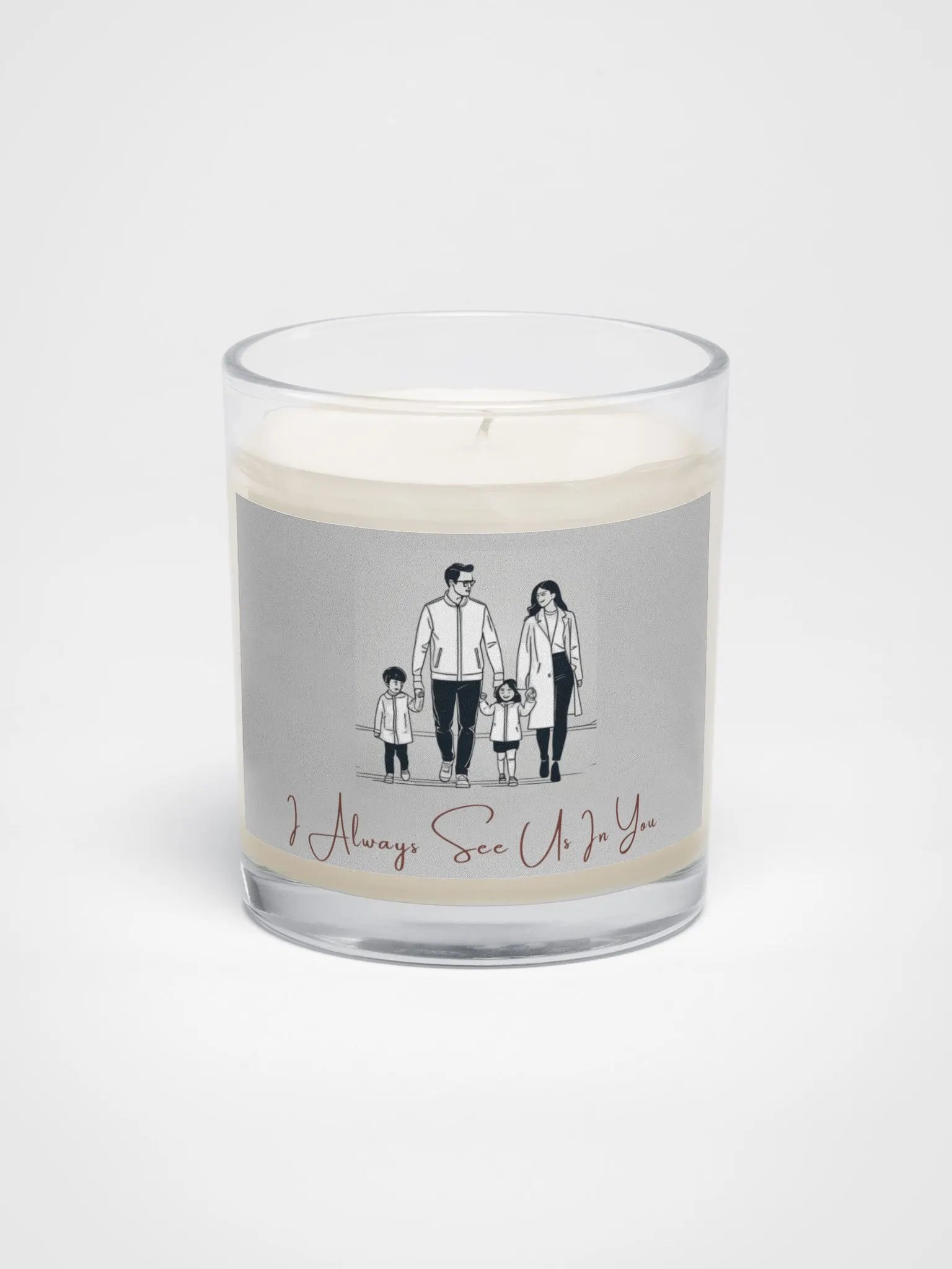 Thanksgiving Family Sketch Soy Wax Candle product image (1)