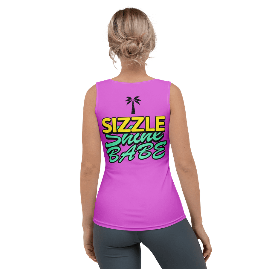 SIZZLE Shine BABE Palm Tree Tank Top product image (2)