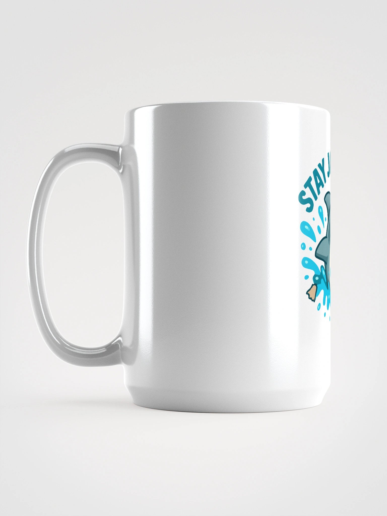 Jaw-some Shark White Glossy Mug product image (1)