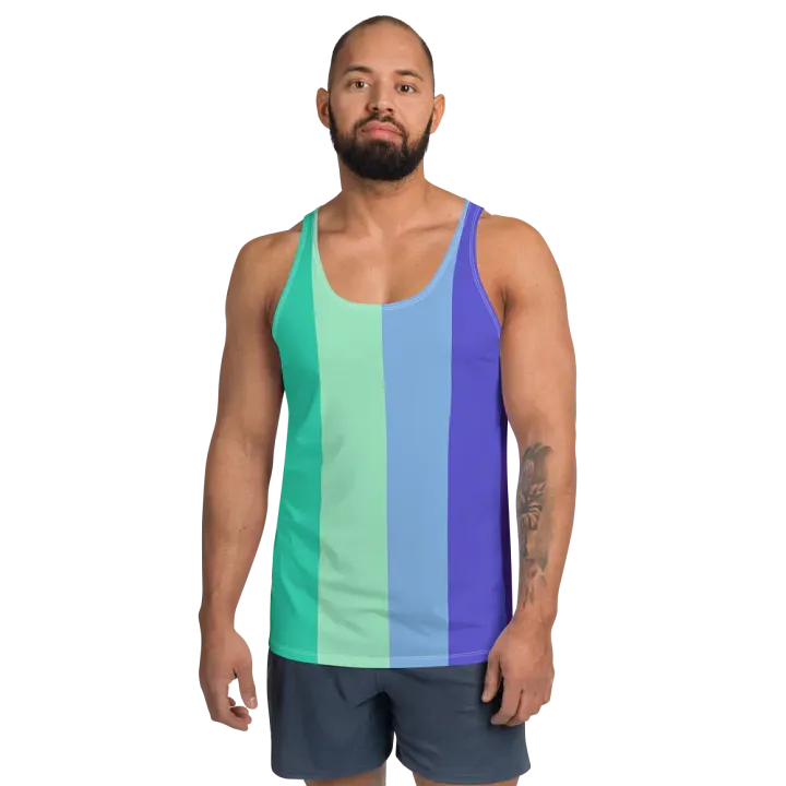 Gay Men's Pride Flag - All-Over Print Tank product image (2)