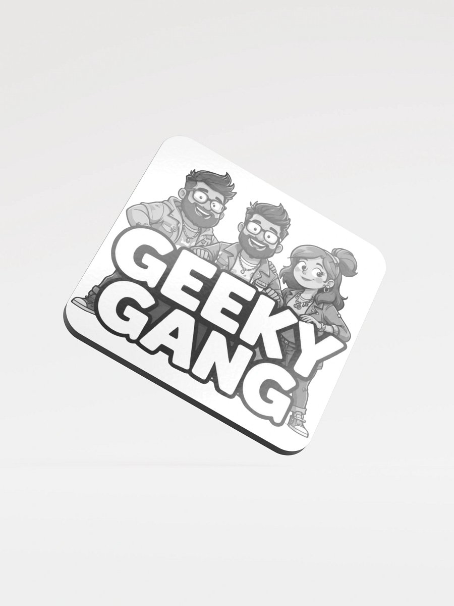 Geeky Gang Glossed Cork Coaster product image (1)