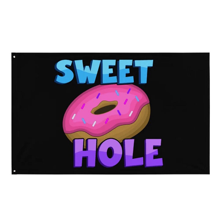 SWEET HOLE FLAG (BLACK) product image (1)