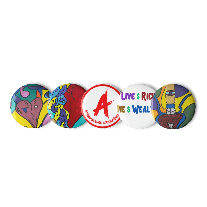 "A MindPsyche Creations" Pin Set