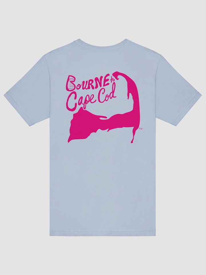 Men's | BOURNE to Cape Cod™ | Supersoft T-Shirt by Bella+Canvas | Vibrant Pink Logo on Pastel Colors product image (11)