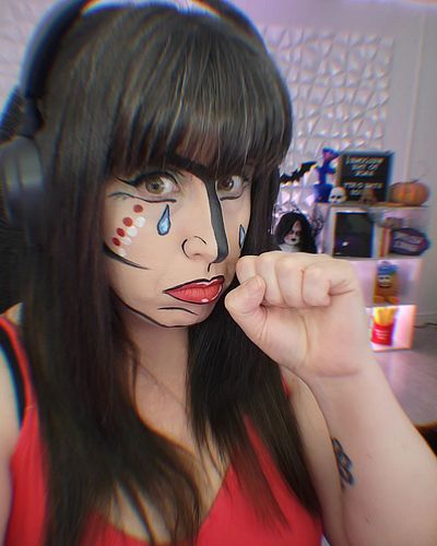 This was a perfect look for tonight's stream... We finished Silent Hill 2, and the ending definitely teared this spud up! 

#...