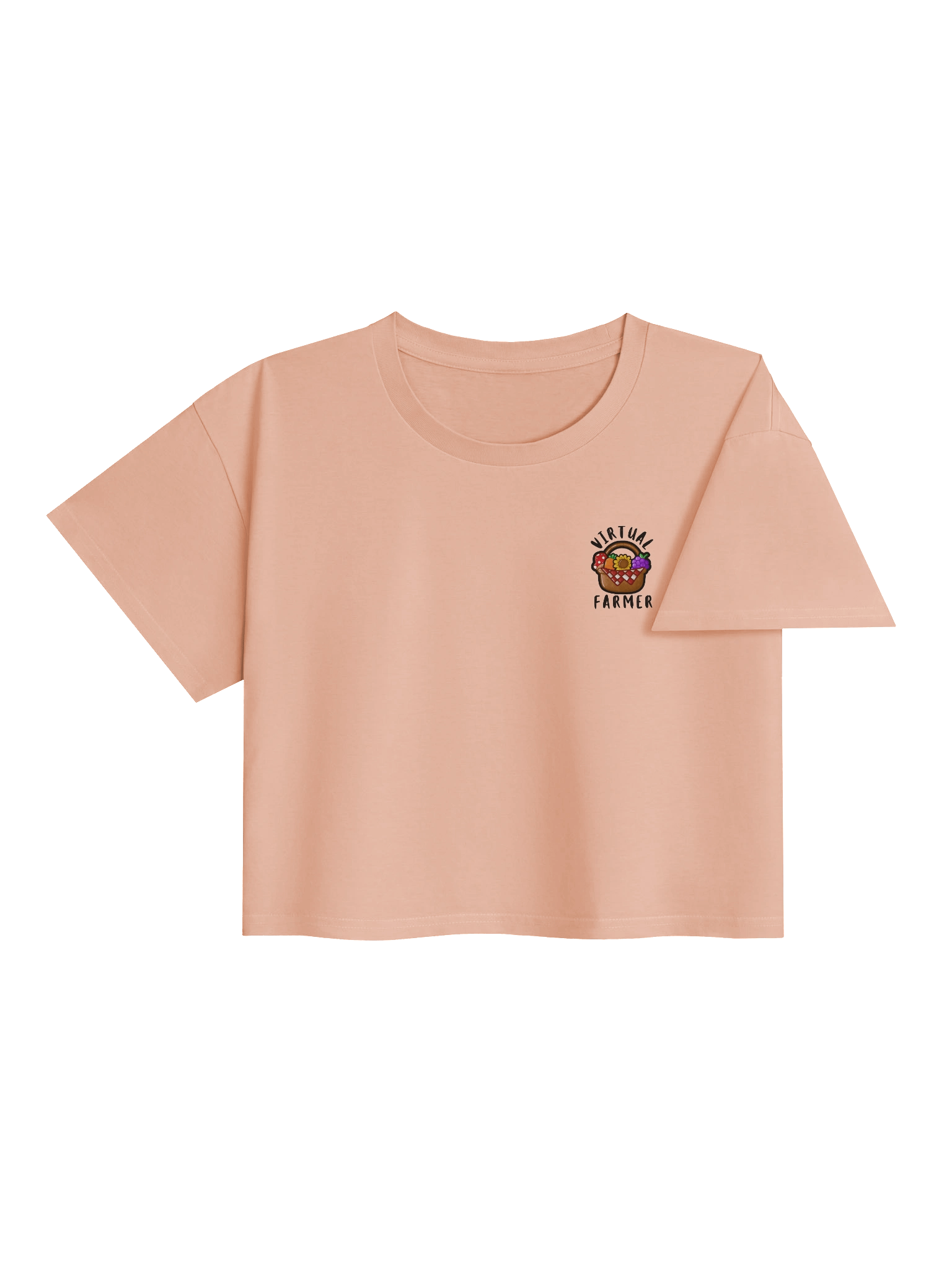 Virtual Farmer Crop Top - Black Text product image (13)