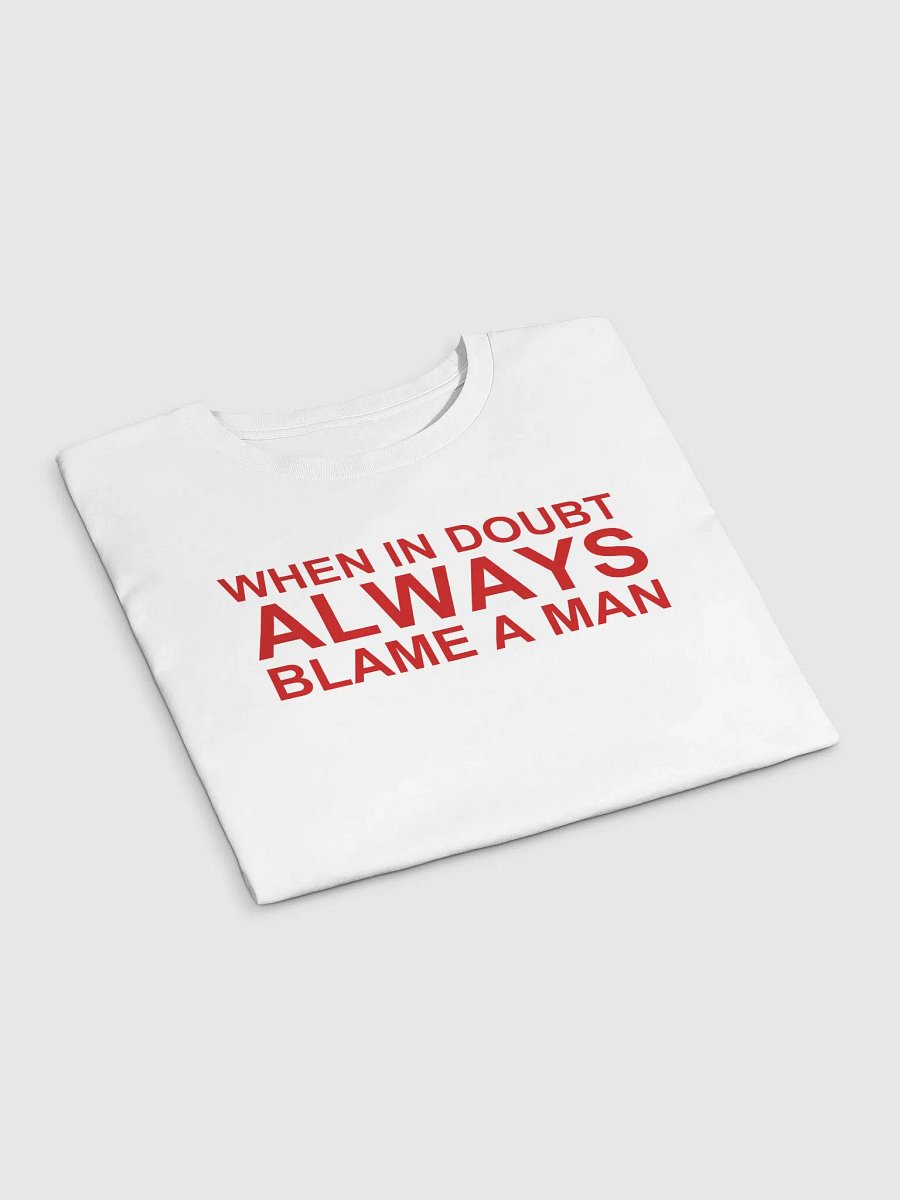 WHEN IN DOUBT ALWAYS BLAME A MAN Crop Top product image (3)