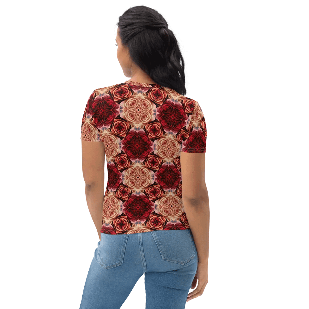 Rose Bouquet Women's Crew Neck T-Shirt product image (10)
