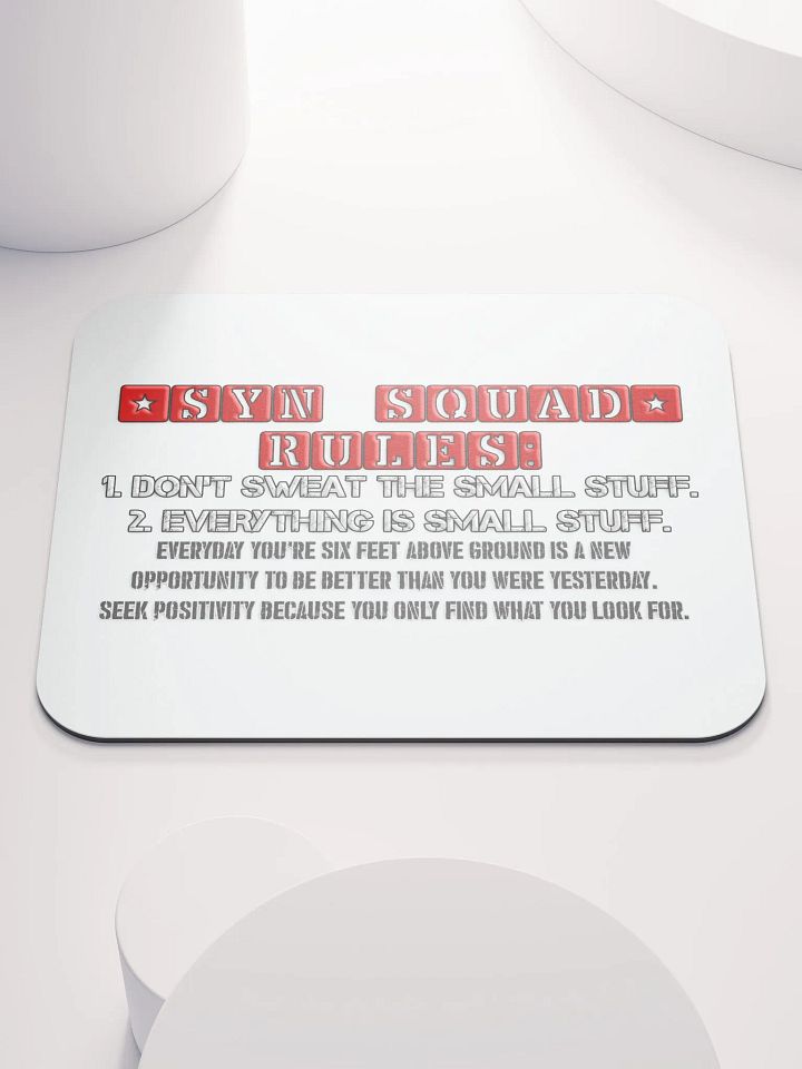 Synisisms Collection - 2 Rules Mouse Pad product image (1)