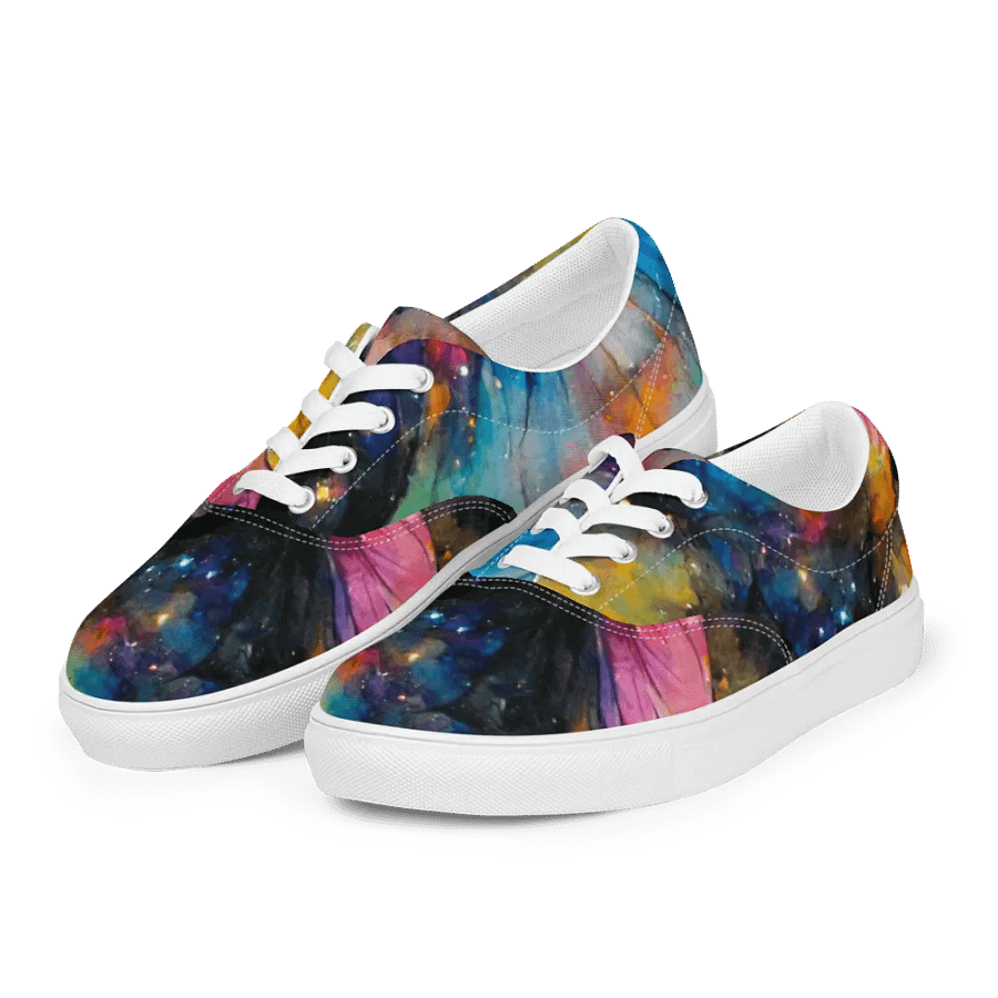 Womem's Cosmic Butterfly Lace-Up canvas Shoes product image (4)