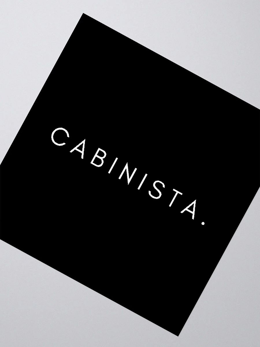 The Cabinista Kiss Cut Stickers (Black Text) product image (2)