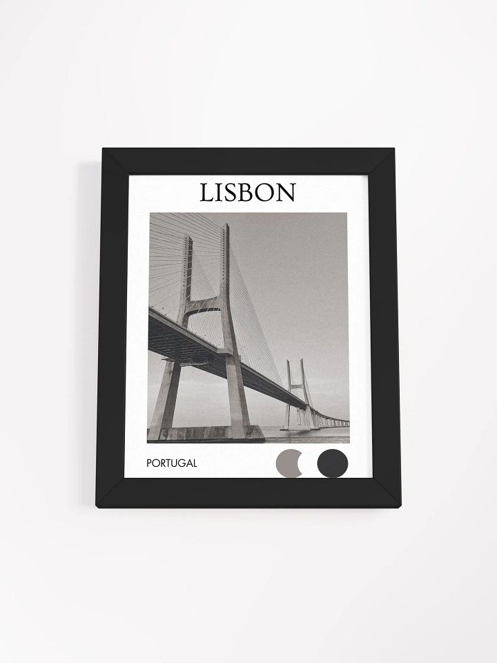 Vasco da Gama Bridge - Black & White / Framed product image (1)