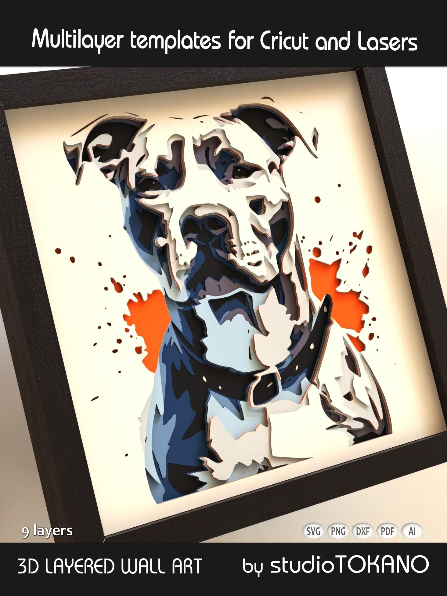 Pitbull Dog 3D Multilayer product image (2)