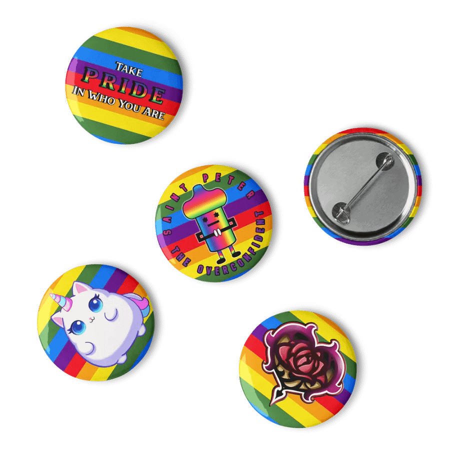 Pride Zagarose Set of Pin Buttons product image (10)