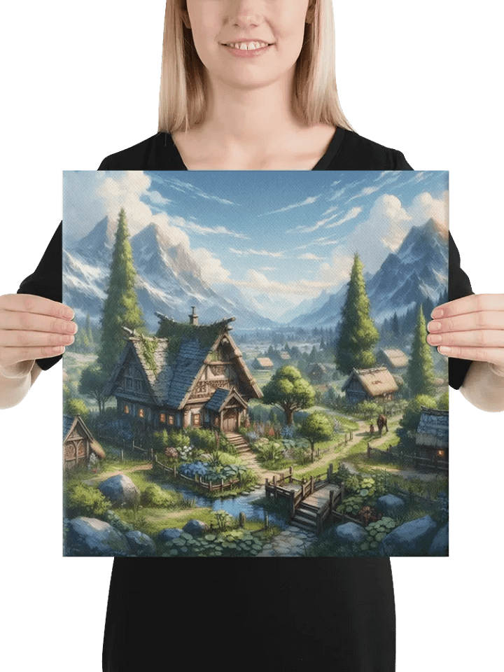 Enchanting Mountain Village Canvas product image (2)