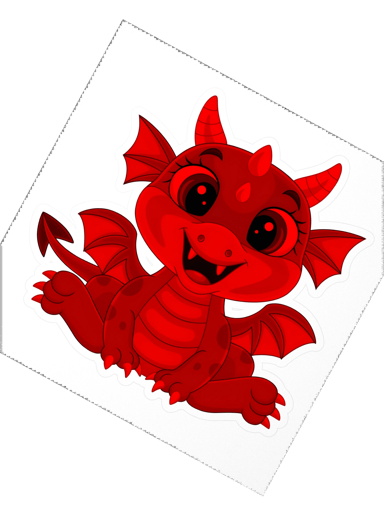 5.25"x5.25" Dragon Sticker product image (2)